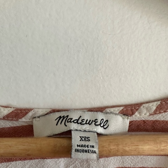 Madewell Rhyme Button-Front Top in Stripe Play Blouse size XXS EUC - Picture 10 of 11